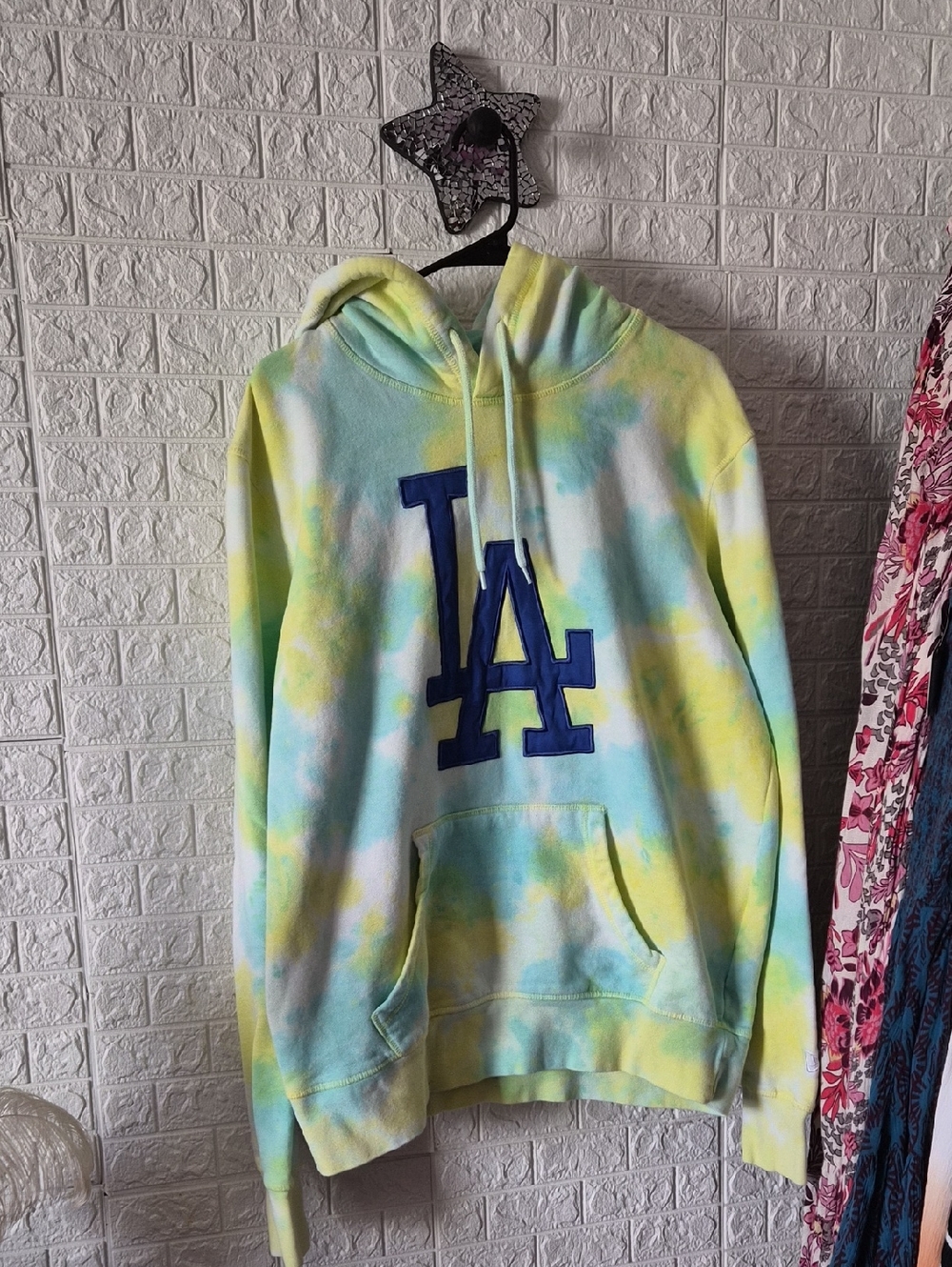LA dodgers tie dye hoodie